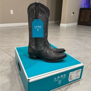 Lane Lexington Black Western Boots